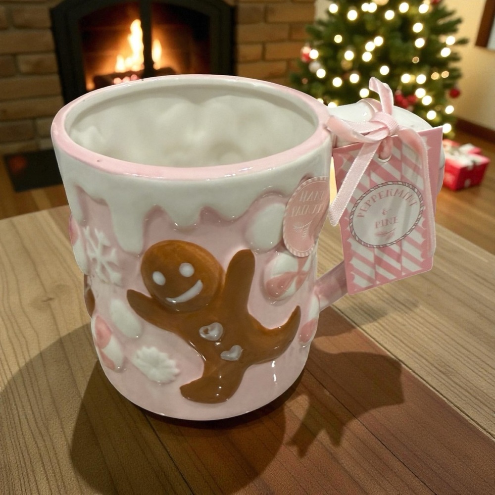 Pink Gingerbread Ceramic Mug